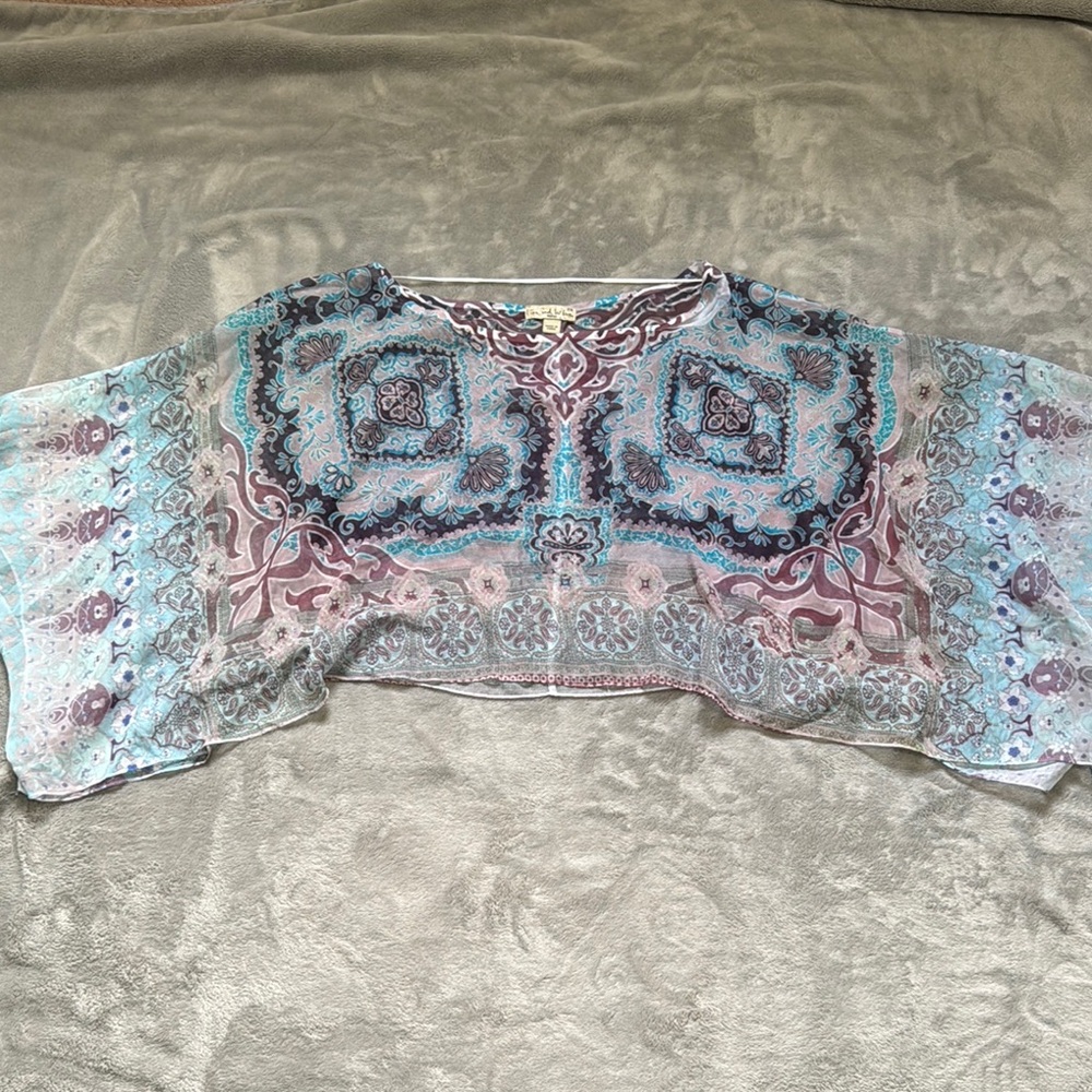 Women's Sheer Multicolor Top